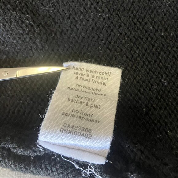 Neon Buddha | Serene Pullover 100% Cotton Black/Green High Neck Sweater – Size M - Picture 8 of 10